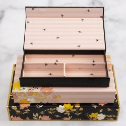 Fancy Storage Box -Busy Bee - Set (3x)