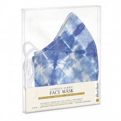 Fabric Face Mask - Blue Shibori