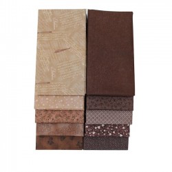Fabric Bundle (1m X 10 pcs) - BROWN