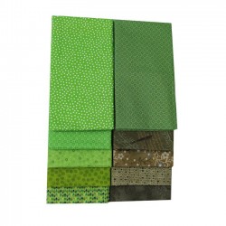Fabric Bundle (1mX10 pcs) - GREEN
