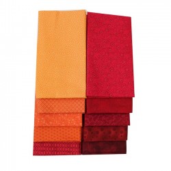 Fabric Bundle (1m X 10 pcs) - ORANGE
