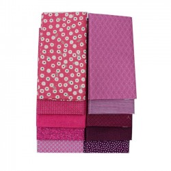 Fabric Bundle (1m X 10 pcs) - PINK