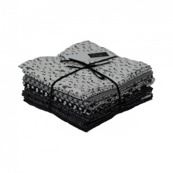 FQ Fabric Bundle (10 pcs) - BLACK & WHITE