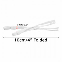 Elastic Bands - Face Mask - White